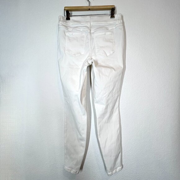 Spanx White Jeans Denim Pants Pull On Large - Picture 4 of 12